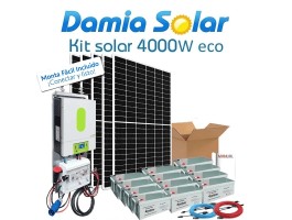 Kit solar 4000W GEL para uso diário | Damia Solar