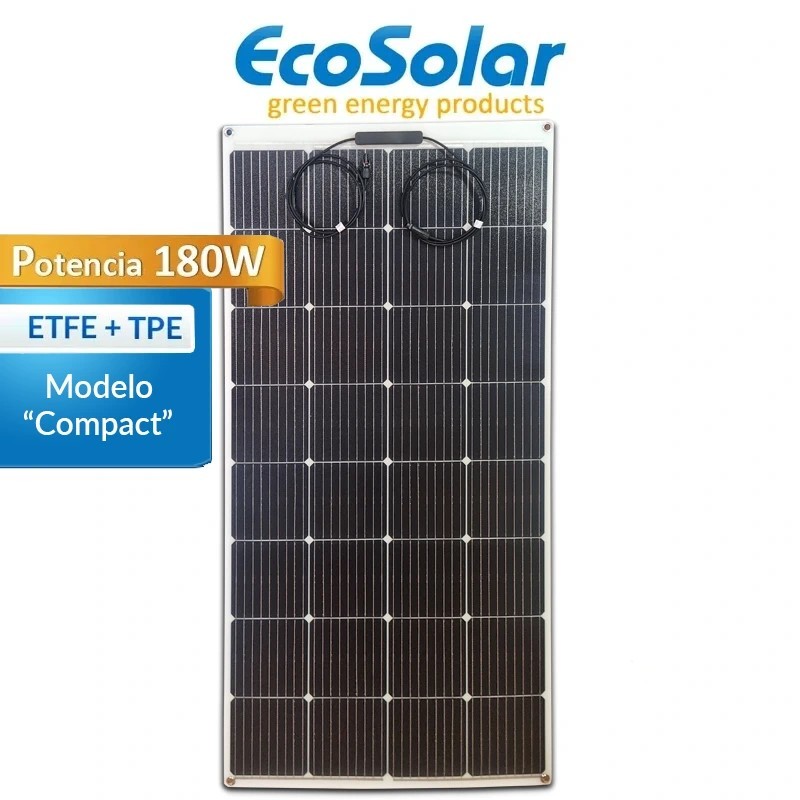Painel solar flexível Ecosolar Compact 180W 12V Mono ETFE | Damia Solar