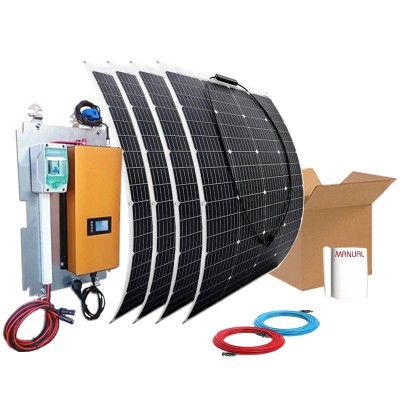 Kit autoconsumo solar 720W sem excedentes. Com painéis flexíveis ETFE