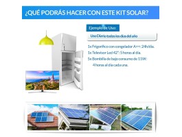 Comprar Kit solar híbrido: purificador de piscina 1CV + energia solar isolada para casa