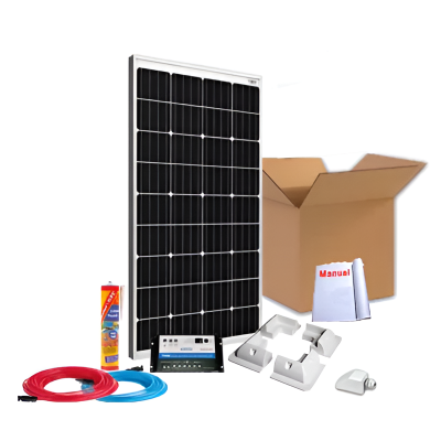 Kit solar completo para autocaravanas 200W Dual. Para carregar 2 baterias | Damia Solar
