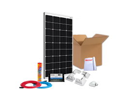 Kit solar completo para autocaravanas 200W Dual. Para carregar 2 baterias | Damia Solar