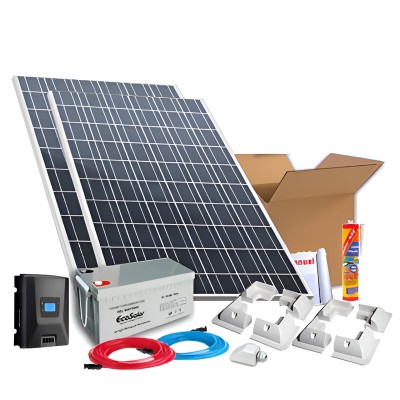 Kit solar para caravanas 560W 12V + Batería de Gel (Opcional litio) | Damia Solar