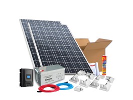 Kit solar para caravanas 560W 12V + Batería de Gel (Opcional litio) | Damia Solar