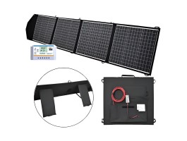 Painel solar dobrável portátil 200W 12V com regulador 20A