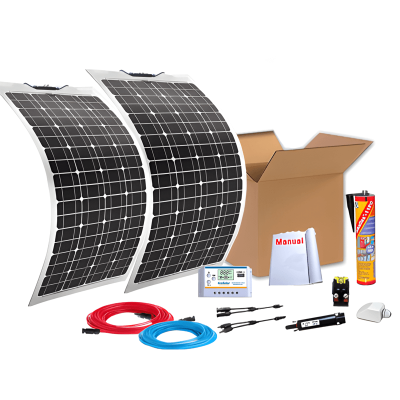 Kit solar embarcaciones y barcos 360W con placas flexibles | Damia Solar