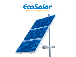 Comprar Estructura solar para postes para colocar hasta 3 placas de 100W a 160W