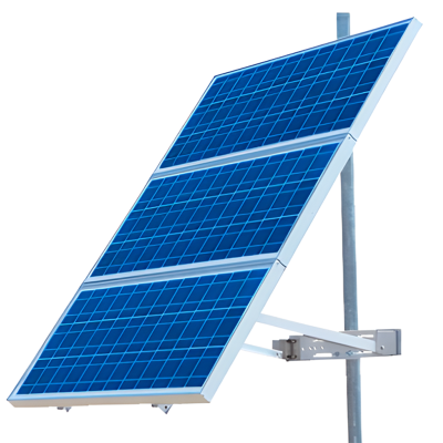 Comprar Estrutura solar para postes para colocar até 3 painéis de 100W a 160W
