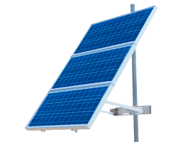 Comprar Estrutura solar para postes para colocar até 3 painéis de 100W a 160W