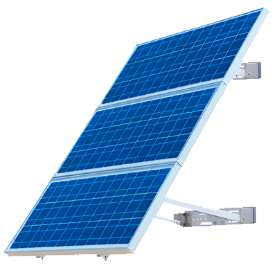 Estructura solar para pared hasta 2 placas de 180W a 200W | Damia Solar