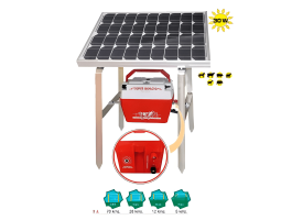 Pastor eléctrico solar SUPER IMPACTO SOLAR 30W (Sin batería) | Damia Solar