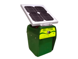 Pastor eléctrico solar recargable ZERKO 10W (batería y panel) | Damia Solar
