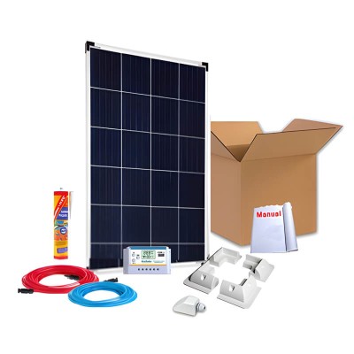 Comprar Kit solar completo para caravanas 100W