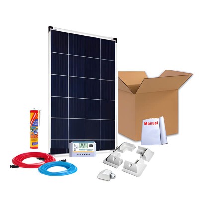 Comprar Kit solar completo para embarcaciones y barcos 100W