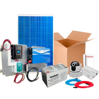 Kit solar de videovigilancia interiores (Con cámara y router) | Damia Solar
