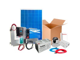 Kit solar de videovigilância para interiores (com câmara e router) | Damia Solar