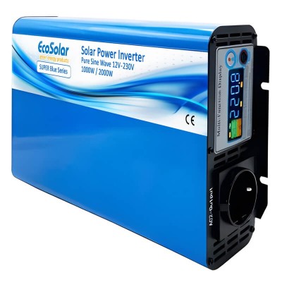 Comprar Inversor de onda pura Ecosolar Super Blue 1000W 12V