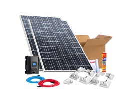 Kit solar completo embarcaciones 560W a 12V (dos paneles) | Damia Solar