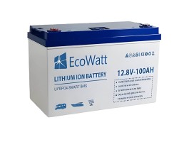 Bateria de lítio EcoWatt LiFePO4 Smart BMS 12.8V 100Ah