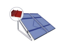 Estructura regulable para chapa o sandwich para paneles de 80W a 160W