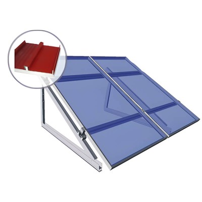 Estructura regulable para chapa o sandwich para paneles de 250W a 505W