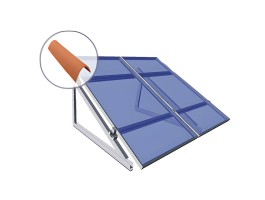 Estructura regulable para teja árabe para paneles de 250W a 505W