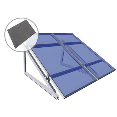 Estrutura ajustável para telhado de ardósia para painéis de 80W a 160W