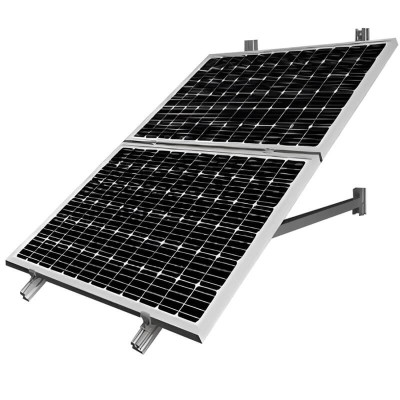 Suporte inclinado aberto para fachada, 2 módulos 16H | Damia Solar