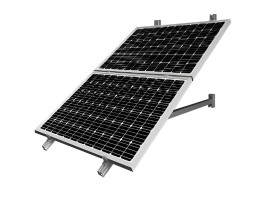 Soporte inclinado abierto para fachada, 2 módulos 16H | Damia Solar