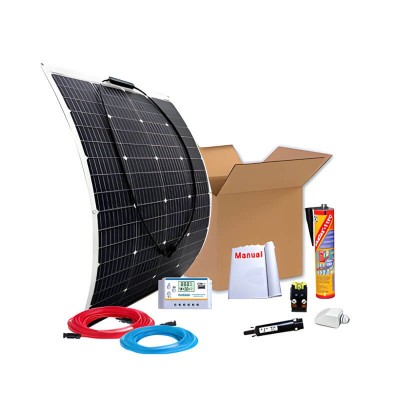 Kit solar para embarcações 150W com painel flexível | Damia Solar