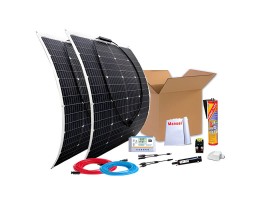 Kit solar para embarcações 300W com painéis flexíveis | Damia Solar