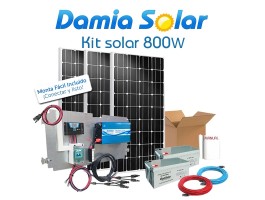 Kit solar 800W Uso Diario Onda pura Blue | Damia Solar