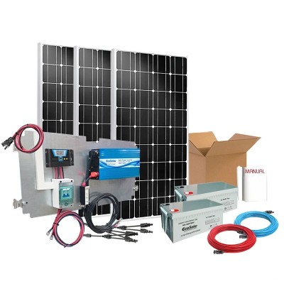 Kit solar 800W para uso diário Onda pura Blue | Damia Solar