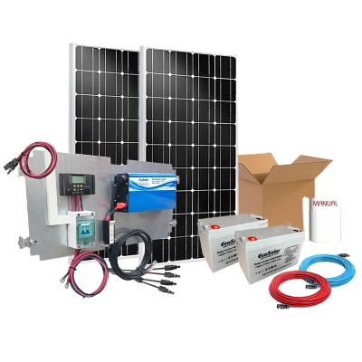Kit solar 500W para uso diário Onda pura frigorífico sem congelador | Damia Solar