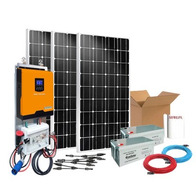 Kit solar 800W para uso diário Onda pura e carregador | Damia Solar