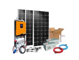 Kit solar 800W para uso diário Onda pura e carregador | Damia Solar