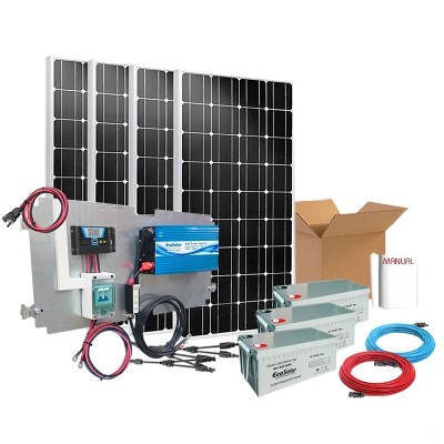 Kit solar 1200W Uso Diário Onda Pura Blue | Damia Solar