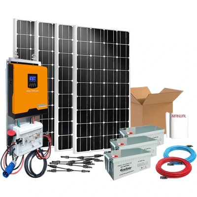 Kit solar 1200W Uso Diario Onda pura y cargador | Damia Solar