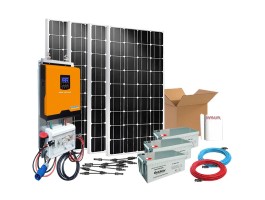 Kit solar 1200W para uso diário Onda pura e carregador | Damia Solar
