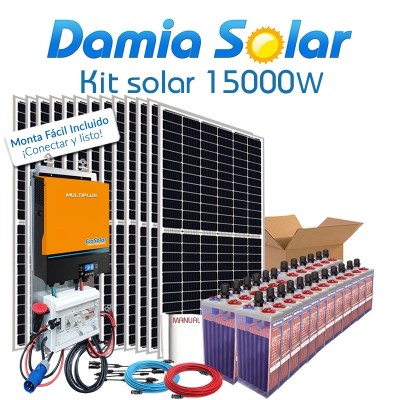 Comprar Kit solar 15000W Uso Diario Estacionarias