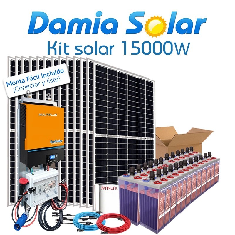 Comprar Kit solar 15000W Uso Diario Estacionarias