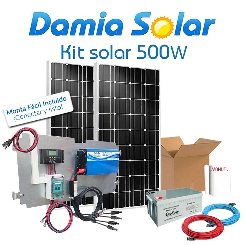 Kit Solar 500W Fins de semana onda pura Blue | Damia Solar