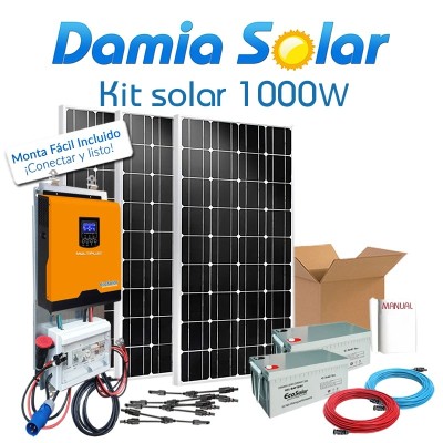 Kit Solar 1000W Uso Fim de semana e todo o verão | Damia Solar