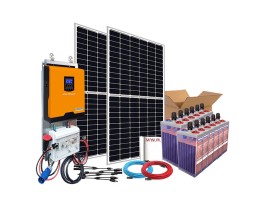 Kit Solar 2000W Fines de semana onda pura y cargador | Damia Solar