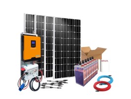 Kit Solar 1500W Fins de semana Onda Pura e carregador | Damia Solar