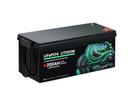 Bateria de lítio Ecosolar 200Ah LiFePO4 12,8V (12V)