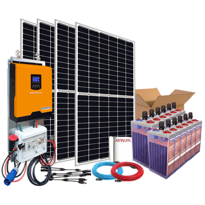 Comprar Kit Solar 3000W Fins de semana onda pura: Tv, Frigorifico Congelador, Máquina De Lavar..