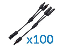 100x Conectores Mc4 dobles rama para instalaciones solares | Damia Solar