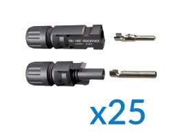 Comprar 25 x Conectores Mc4 simples Para Instalações Solares (macho E Fêmea)
