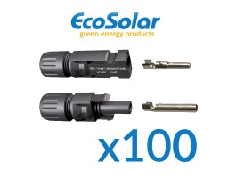 100 x Conectores Mc4 Instalações Solares (macho e fêmea) | Damia Solar